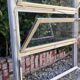 Wooden canopy 3 windows with bellows and abbatant