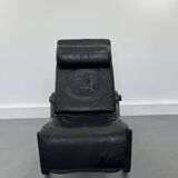 Fauteuil sinus en cuir noir de westnofa, 1970s
