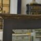 Mirror with wood and bronze art deco ornament 1930's