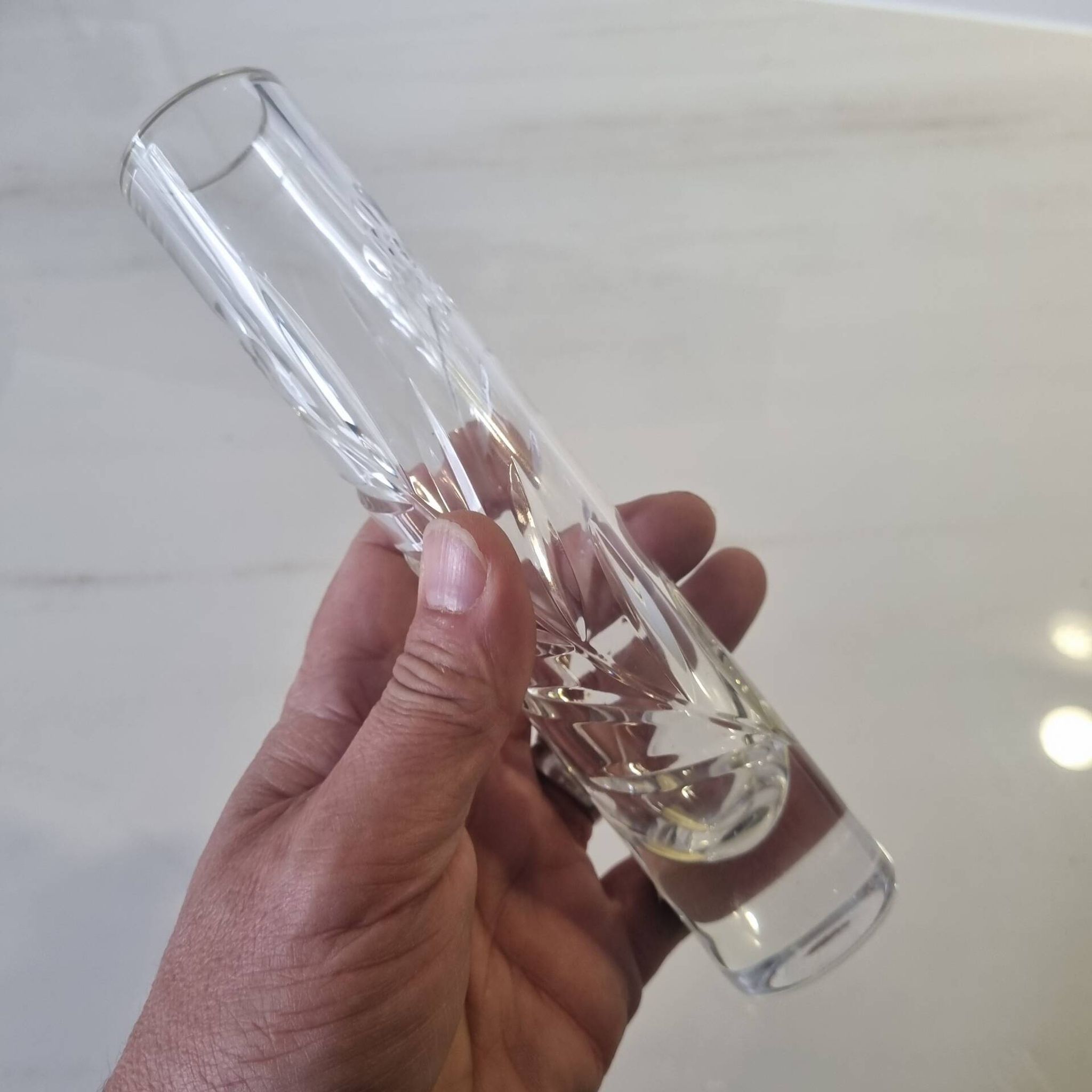 Vase soliflore en cristal Carabin Savern