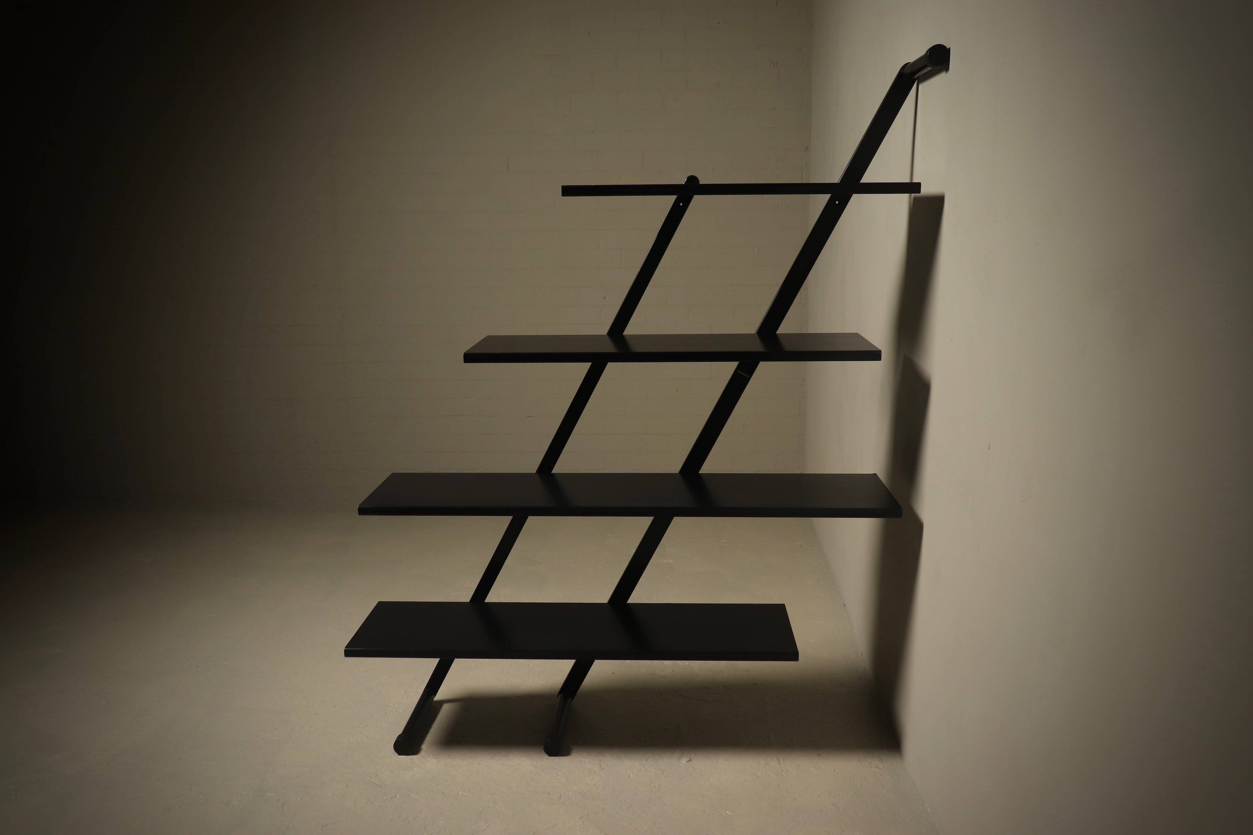 Postmodern Freestanding shelving Unit by Interlübke Germany 1980s