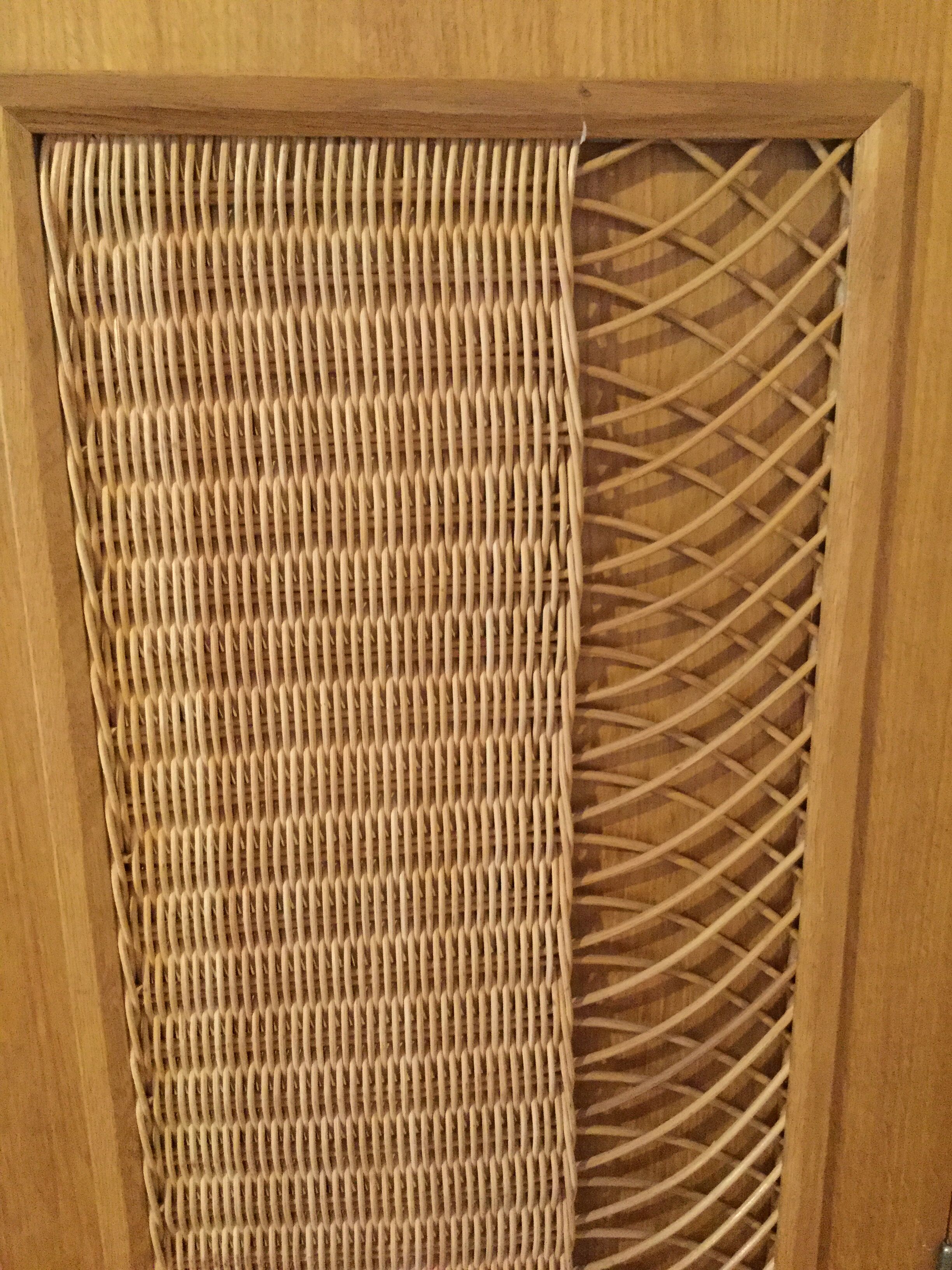 Rattan wardrobe
