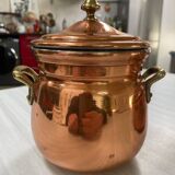 Antique solid tin-plated copper set – French manufacture – Gaillard