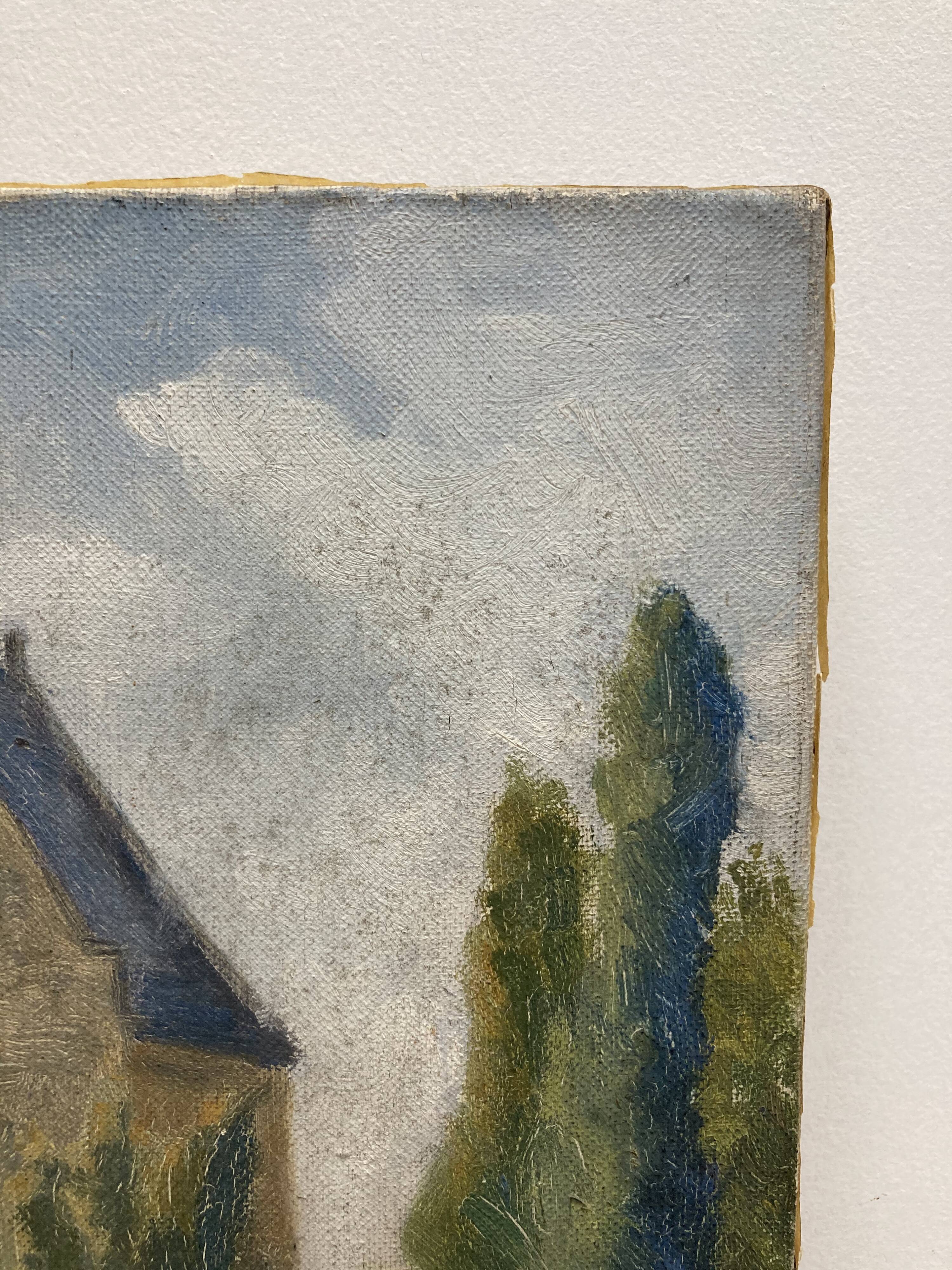 Huile sur toile vintage
