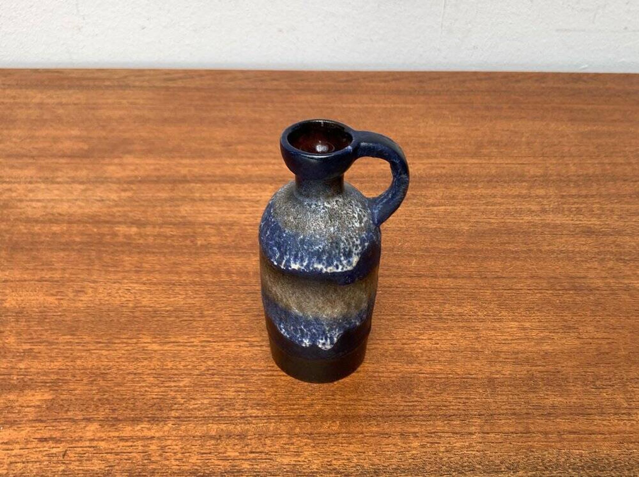 Carafe vase in German pottery WGP Fat Lava mid-century style by Ruscha, 1960s.