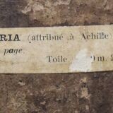 French School of the 19th Century, Attributed to Achille Deveria, Troubadour Scene, Oil on Panel