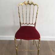 Chiavari chair in brass