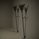 Pair of Torche wall lamps by Rob Eckhardt for Eckhardt and Leeuwenstein, 1980s