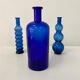 Cobalt blue glass pharmacy bottle