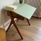 Bureau enfant vintage pieds compas 1950