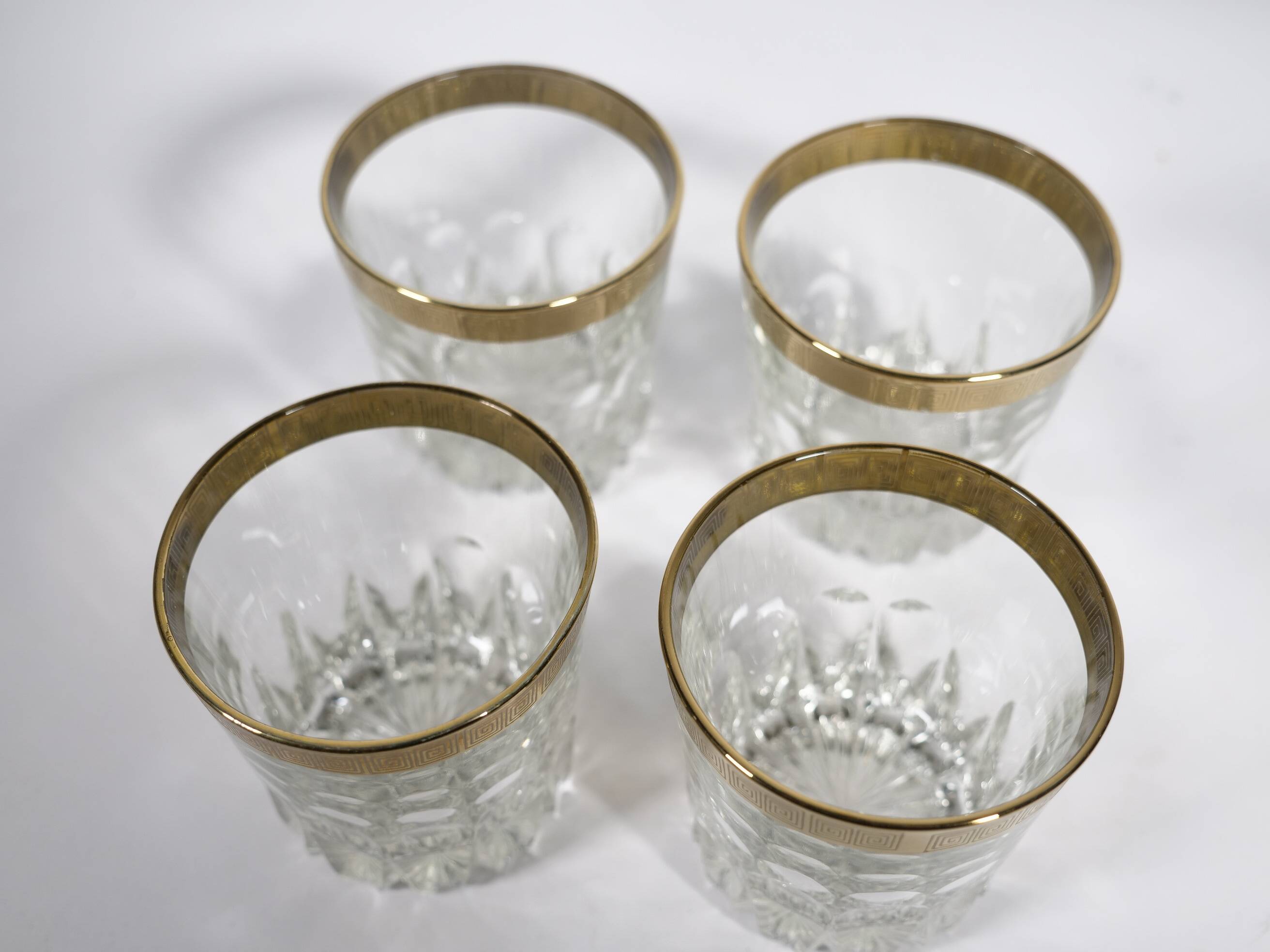 Whiskey Tumbler "Ritz" Glass with 24-Karat Gold Rim from Mäander, 1960s