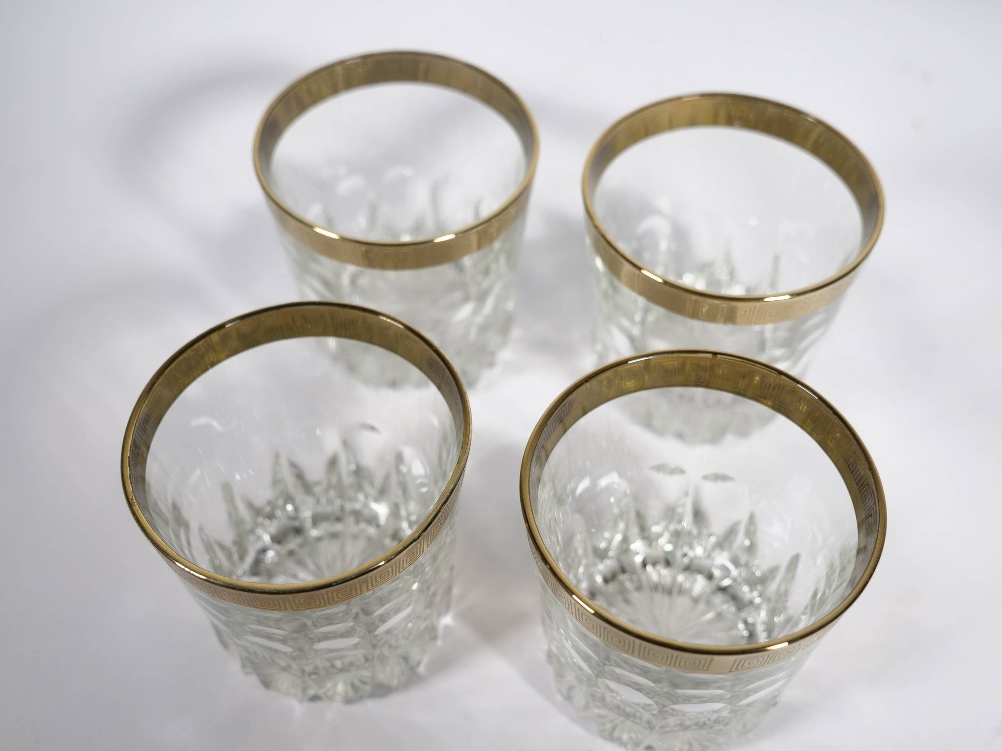 Whiskey Tumbler "Ritz" Glass with 24-Karat Gold Rim from Mäander, 1960s