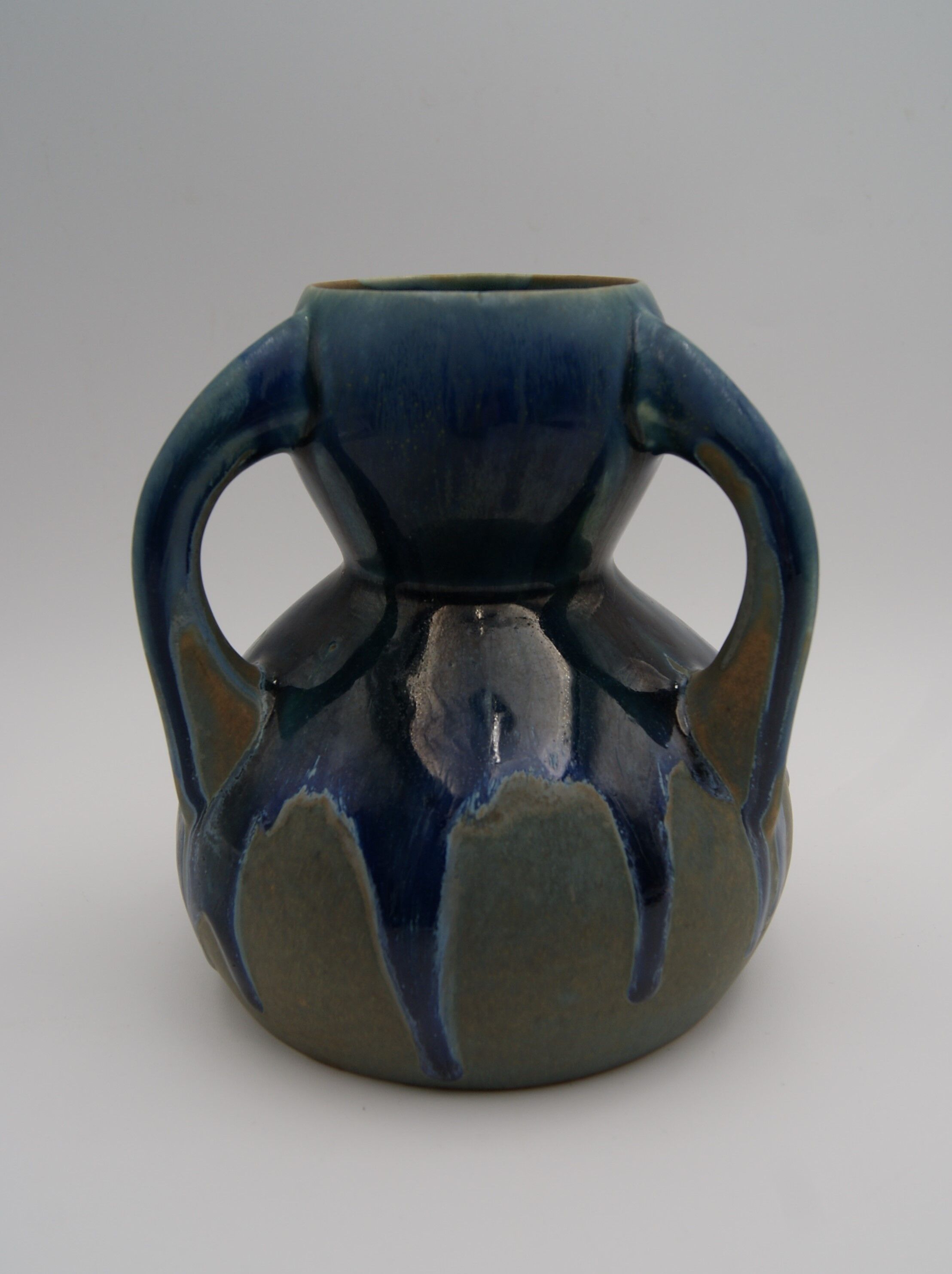 Vase 3 handles Métenier vintage