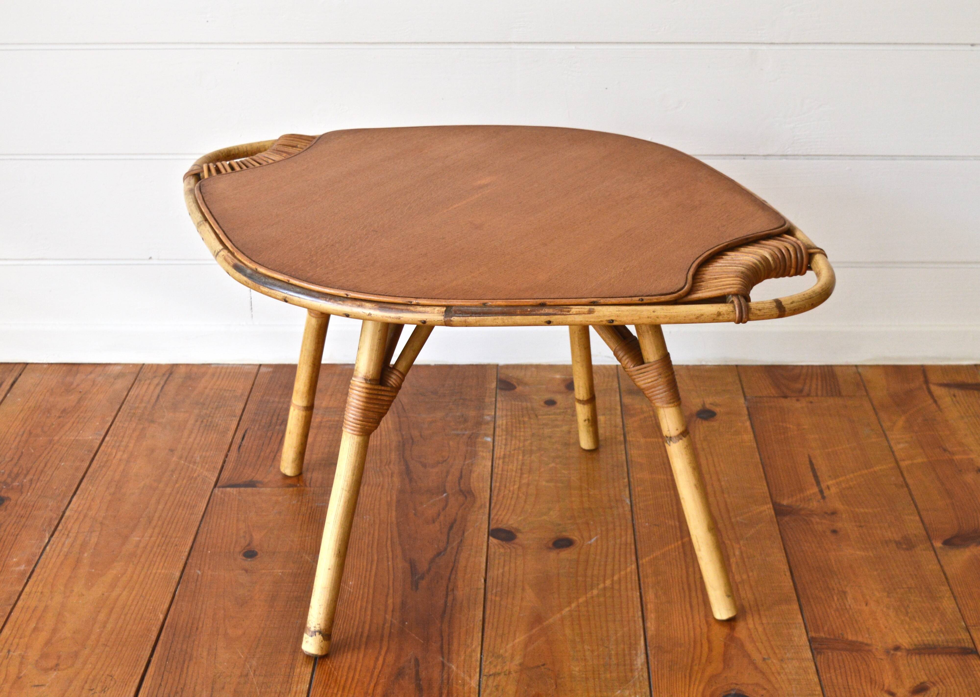 Janine Abraham rattan coffee table