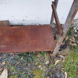 Iron workbench serving table