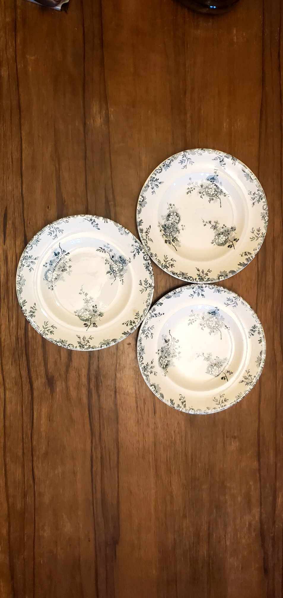 Set of 3 Longwy Hanoi model plates