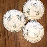 Set of 3 Longwy Hanoi model plates