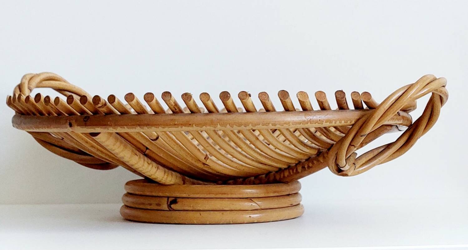 Vintage bamboo basket