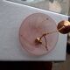 Pendant light rose gold glass paste birds