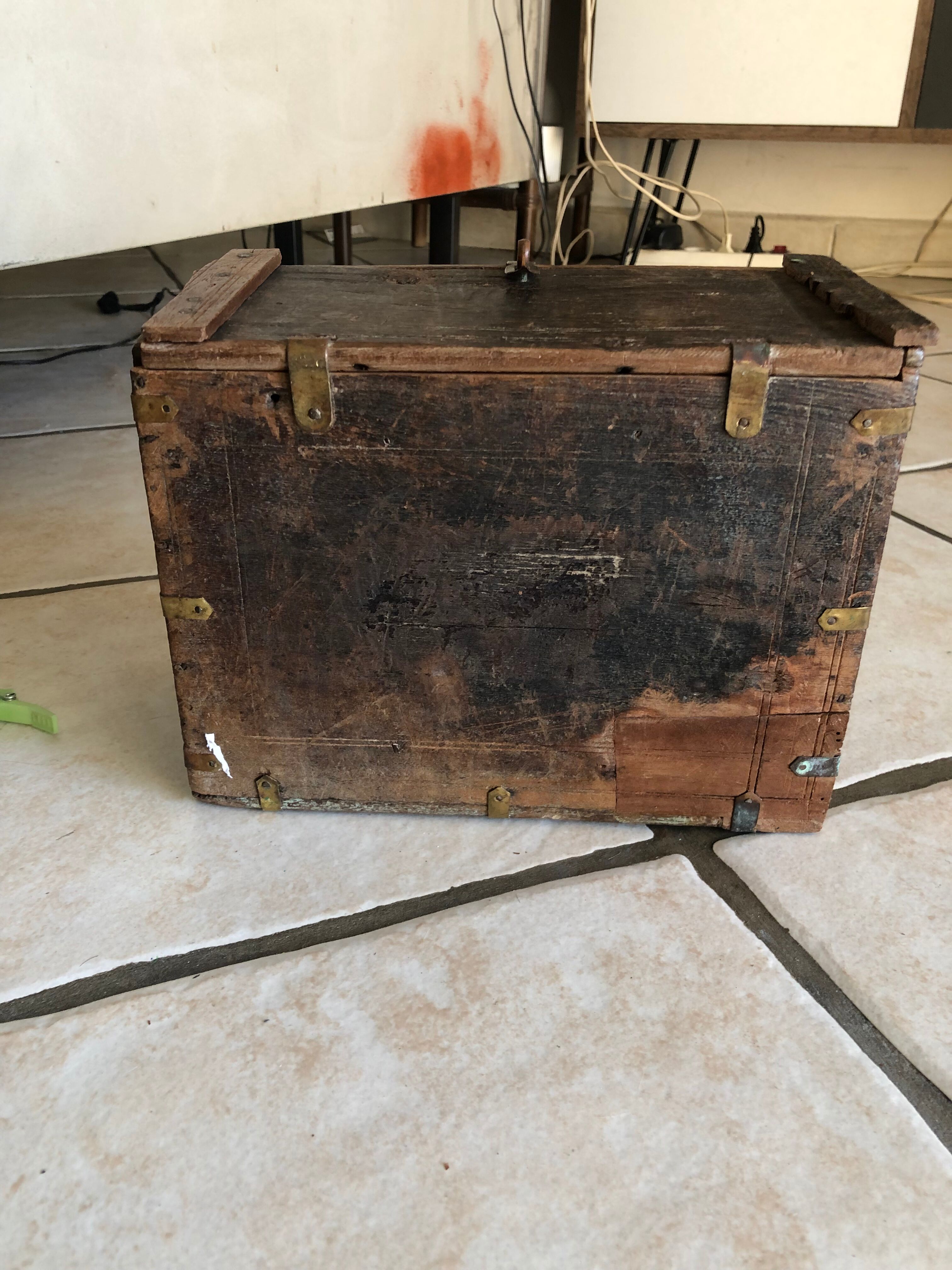 Indian wooden treasure box