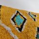 Berber-inspired yellow cushion 45x45 cm