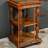 Small Solid Walnut Coffee Table, Louis-Philippe Style – Late 19th Century