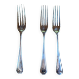 Set of 3 silver English forks