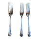 Set of 3 silver English forks