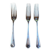 Lot de 3 fourchettes anglaises argentées
