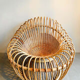 Bamboo and wicker armchair by Janine Abraham & Jan Dirk Rol 1958
