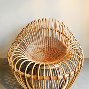 Bamboo and wicker armchair by Janine Abraham & Jan Dirk Rol 1958