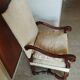 Wood and fabric armchair in Louis XIV style (or High Period style)