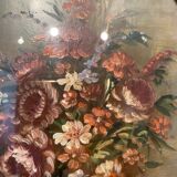 Old painting, still life with wild flowers signed XX century