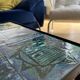 Blue ceramic coffee table by Robert & Jean CLOUTIER circa 1960