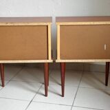 Pair of 70s bedside