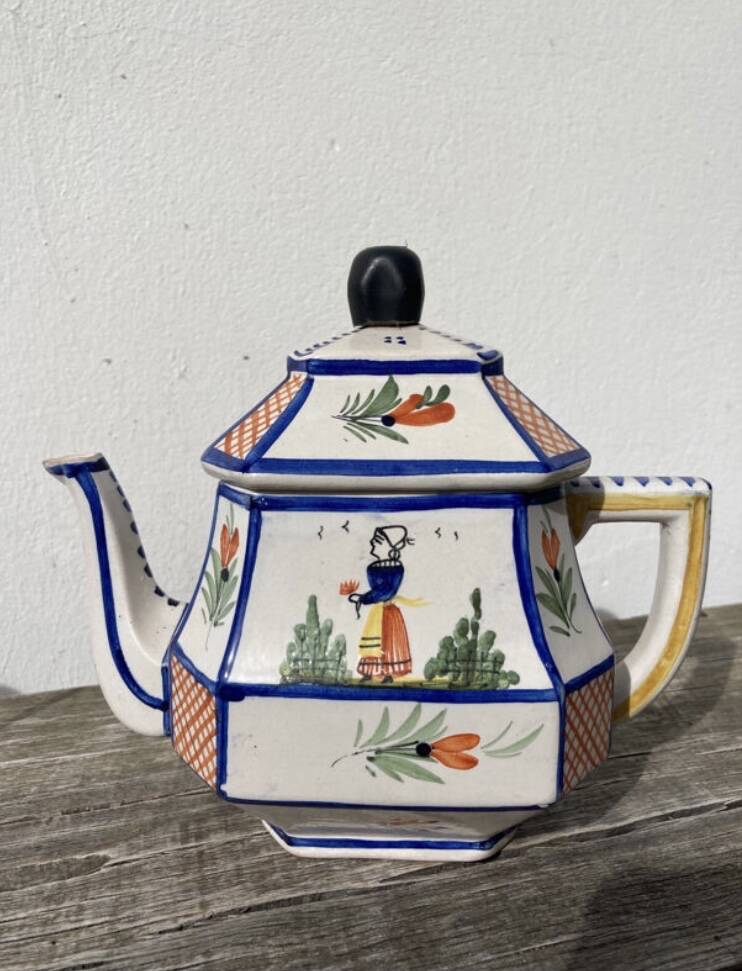 Quimper earthenware teapot