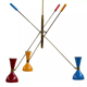 Lustre balancier italien 3 bras articulable