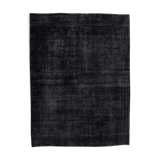 Hand-Knotted Oriental Overdyed 290 cm x 391 cm Black Wool Carpet