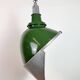 Large Industrial Green Enamel Factory Pendant Lamp from Benjamin, 1960s