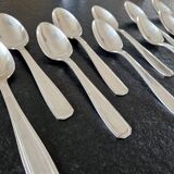 Christofle, Alfénide, Paris - Set of 12 silver-plated table spoons - América model