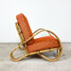 Vintage rattan lounge chair Rohe Noordwolde