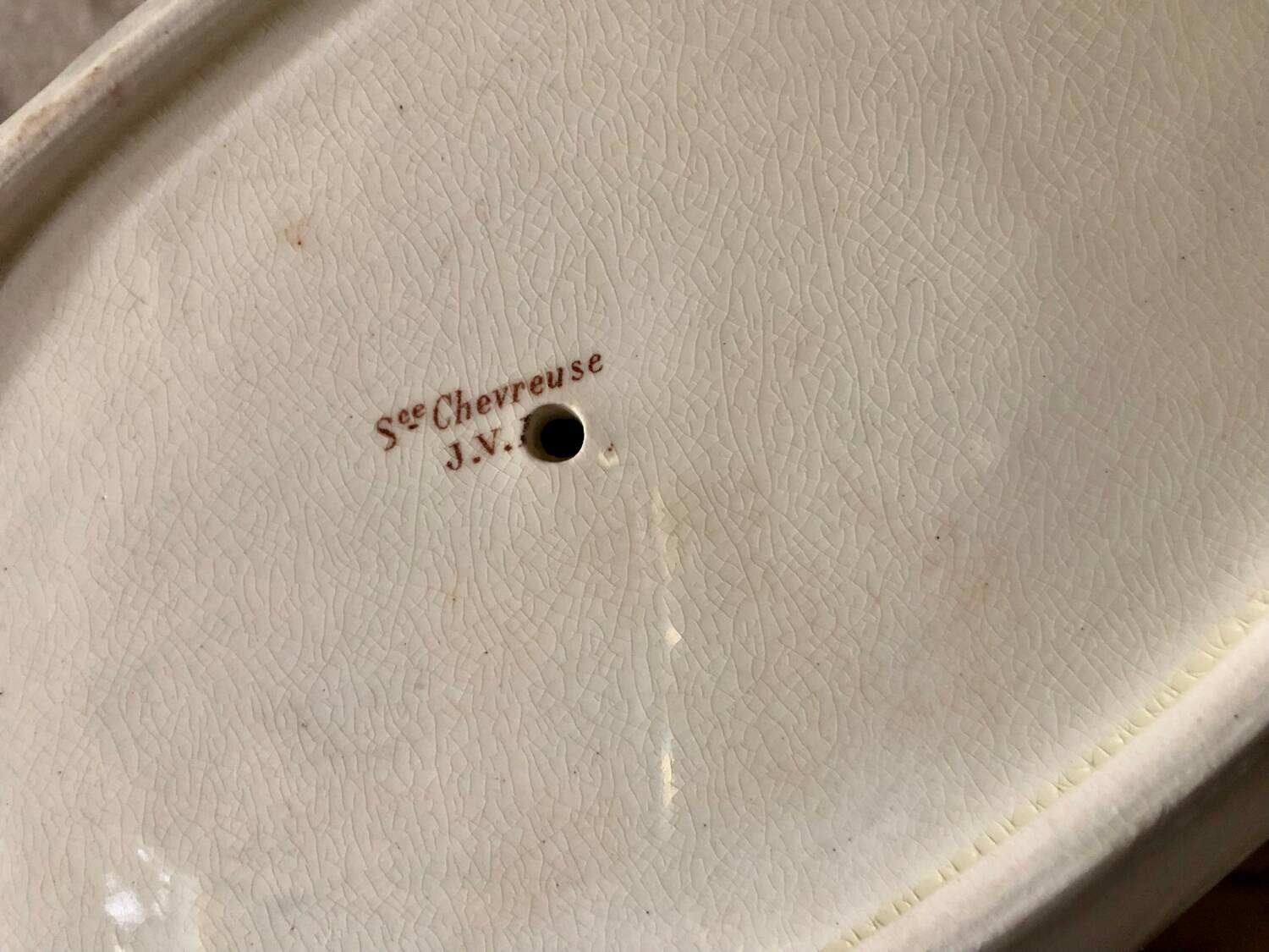 Jules Vieillard Bordeaux Ironstone Sauce Boat