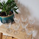 Set of 7 Baccarat Côte d'Azur wine glasses