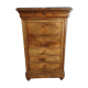Secretary style Louis Philippe in walnut bramble