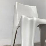 Stackable German chair in mid-century space age style by Helmut Bätzner for Bofinger, 1960s.