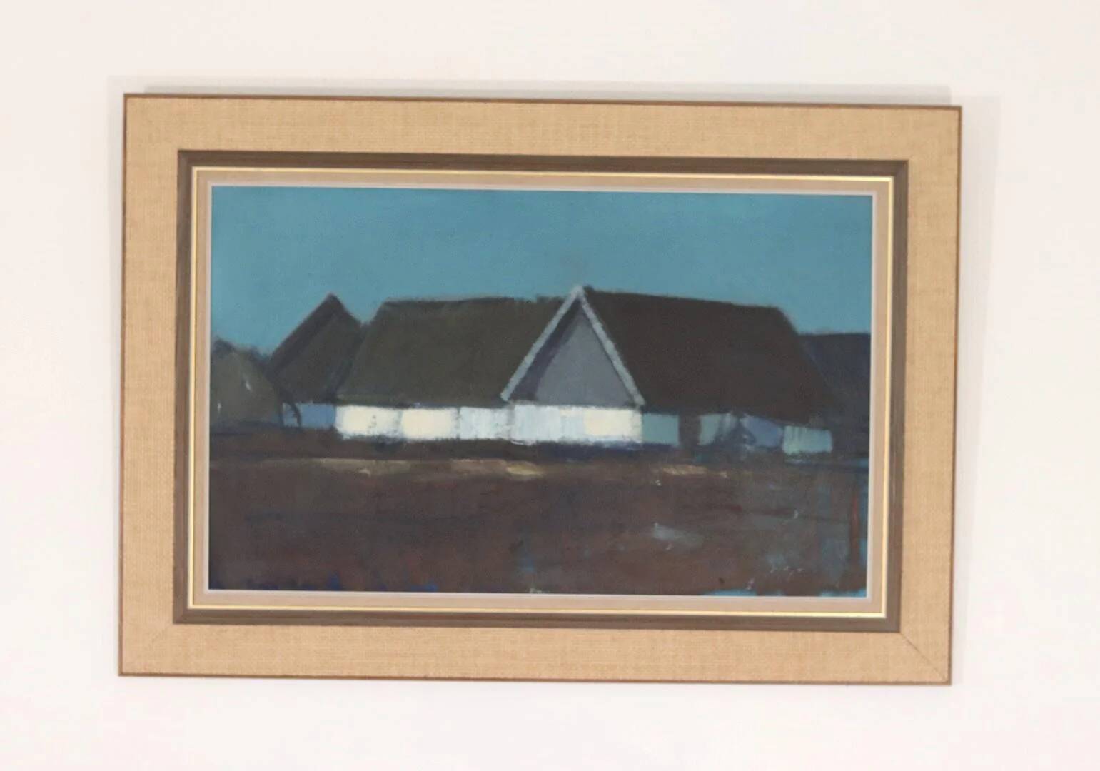 Farm house against a blue sky by Bengt Hillgrund