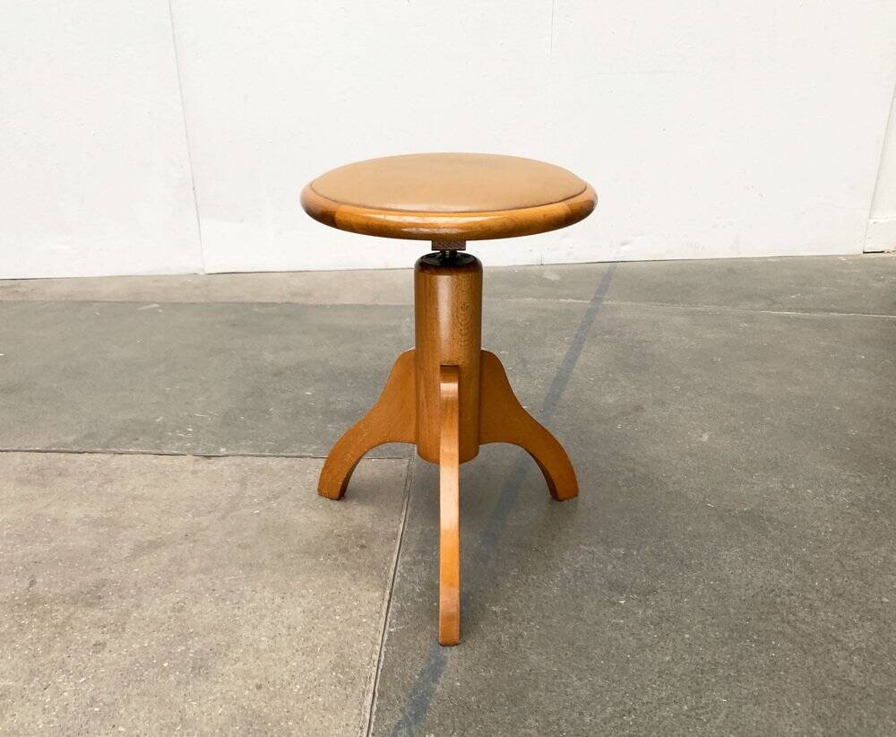 Mid-Century Industrial Tripod Swivel Stool, 1960s