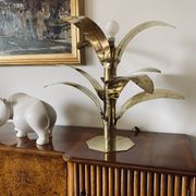 Palm tree brass floor/table lamp, Bottega Gadda Italy, 1960