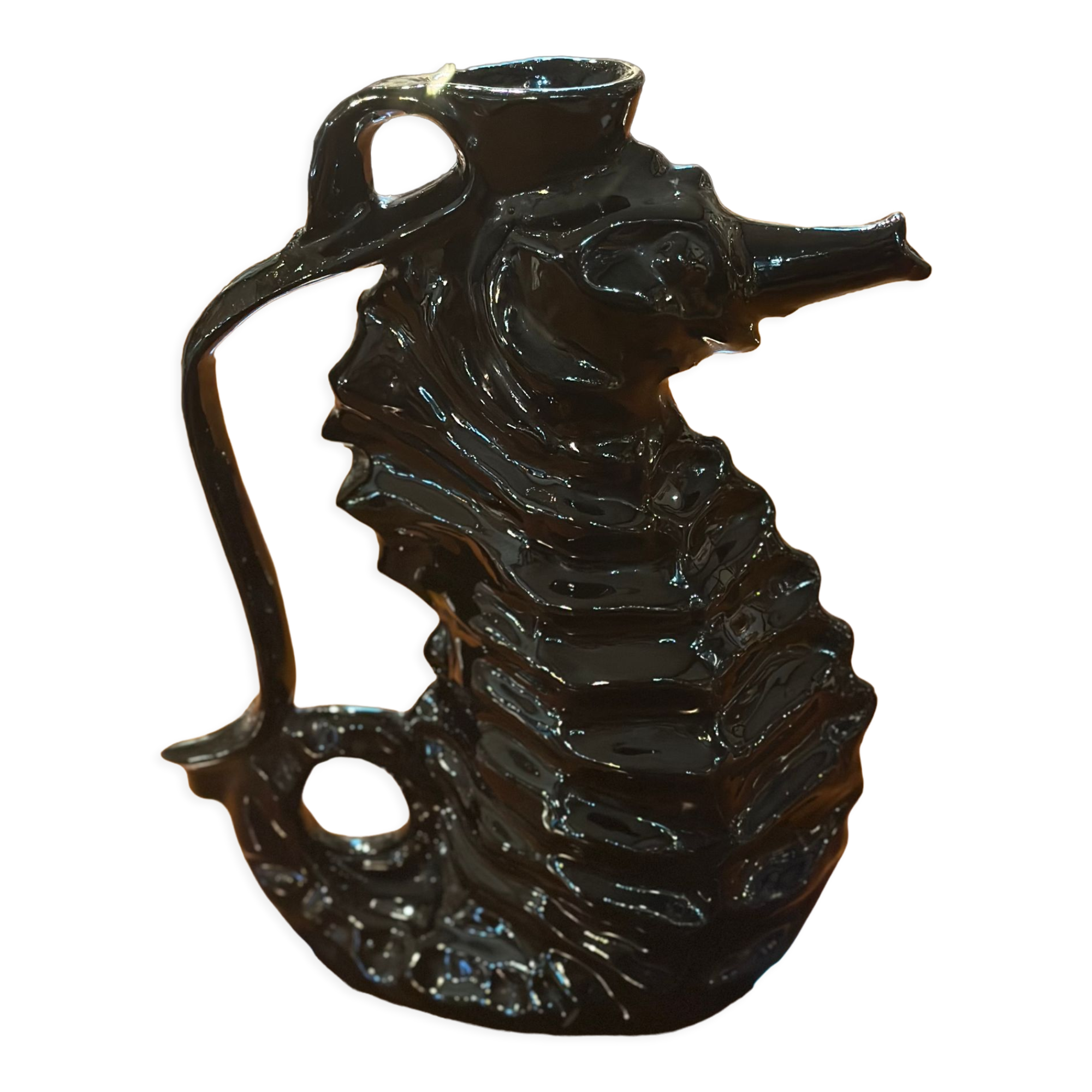Vallauris seahorse pitcher 1960