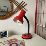 Red and black desk lamp